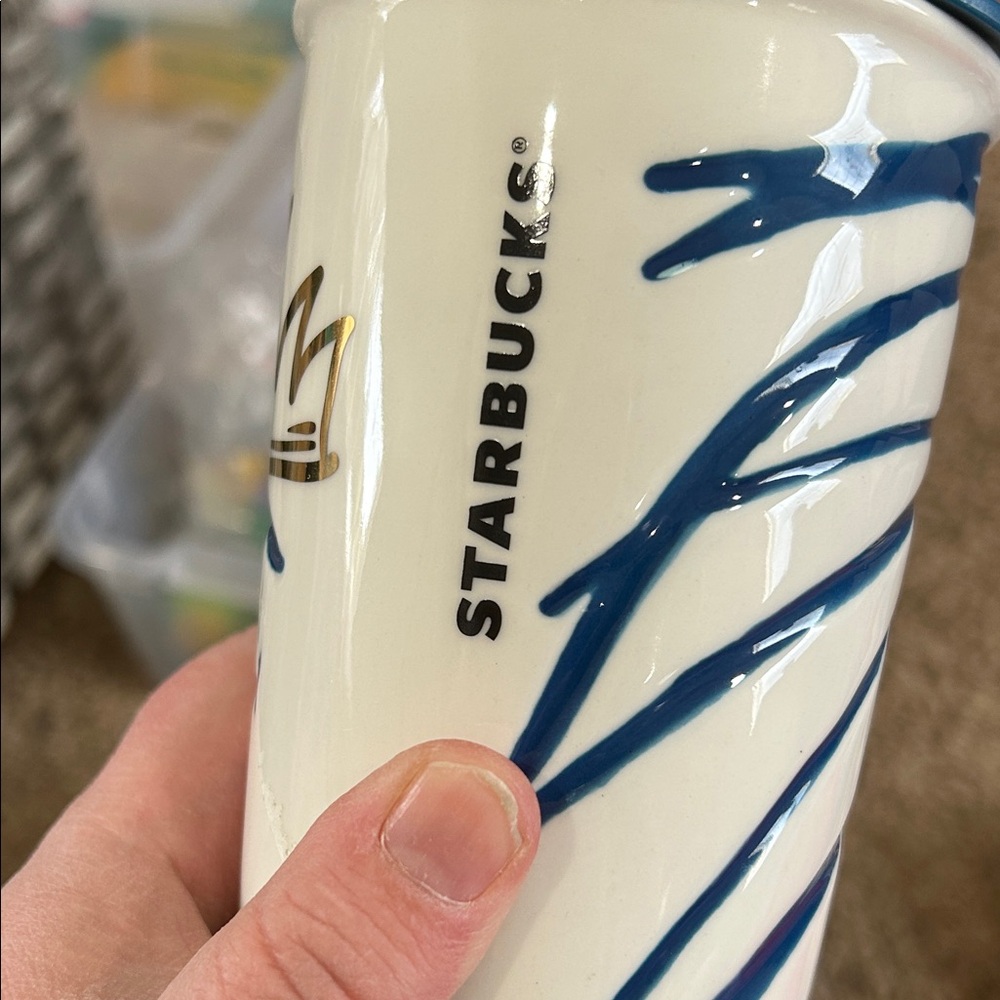 2016 Starbucks travel mug Artistic Face Design Ceramic Vase - Picture 3 of 4